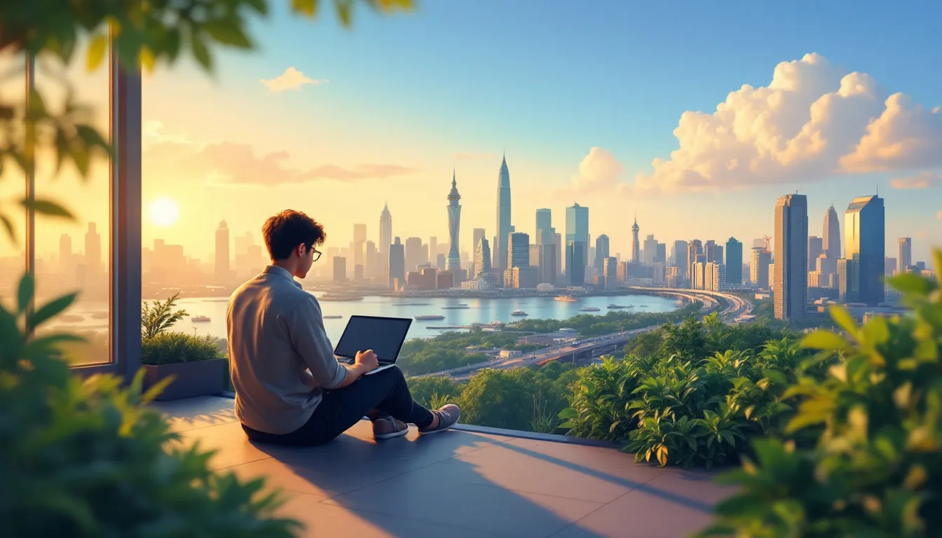 A view of Metro Manila representing the rise of remote IT jobs in the Philippines.
